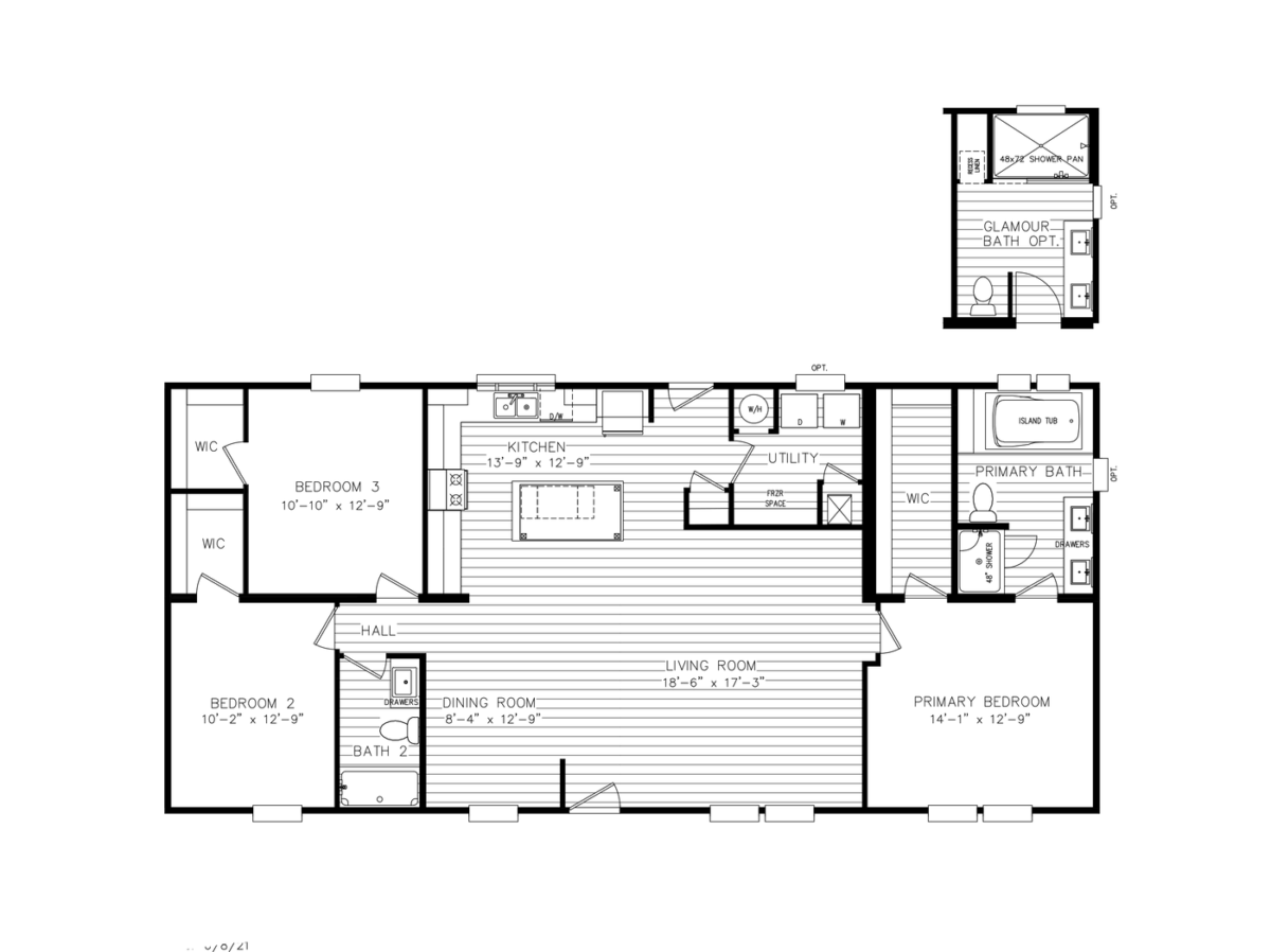2026 Sq. Ft. 4 BR, 2 Bath Manufactured Home Shop Eagle Homes